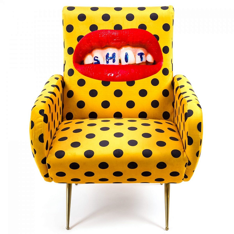 Кресло Seletti Armchair Shit Желтый Латунь Кресло Seletti Armchair Shit Желтый Латунь в Липецке | Loft Concept