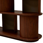 Стеллаж Zacharie Brown Wood Rack варинант исполнения - 5 | Loft Concept в Липецке