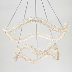 Двухъярусная кольцевая люстра с хрустальным декором Gilbertine Crystal Wavy Ring Chandelier варинант исполнения - 3 | Loft Concept в Липецке