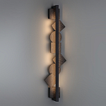 Бра вертикальное с черными кругами и квадратами Gravyura варинант исполнения - 6 | Loft Concept в Липецке