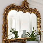 Зеркало настенное в ажурной раме в стиле барокко Ornate Ornaments варинант исполнения - 1 | Loft Concept в Липецке