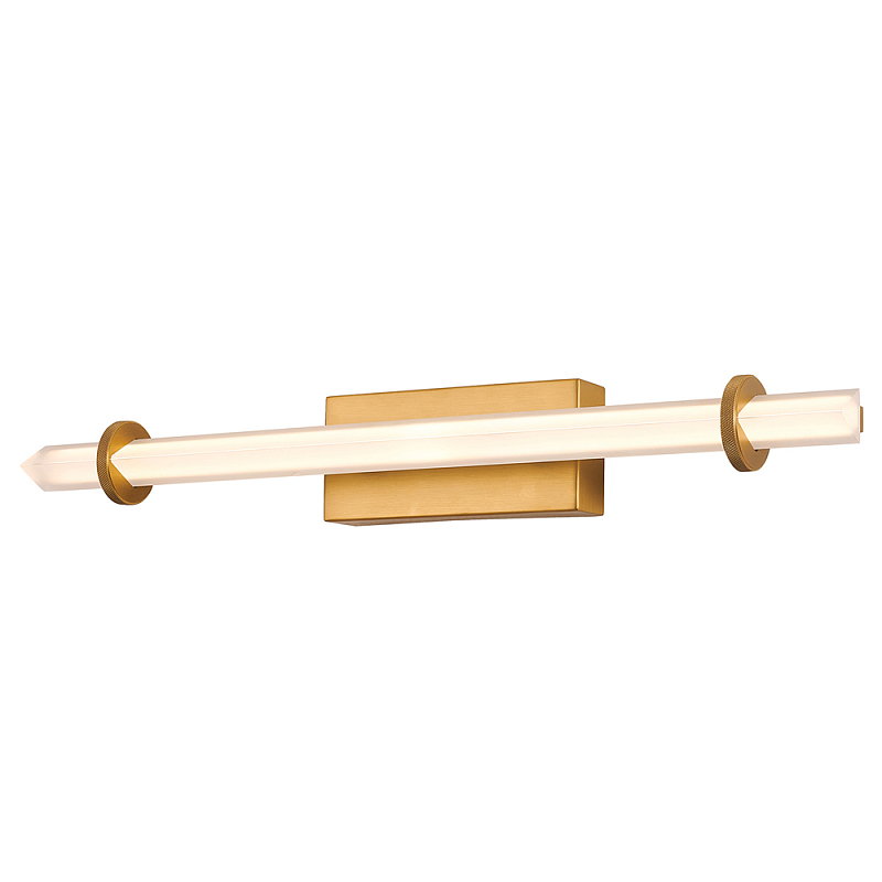 Бра светодиодное Trumpet Tube Brass 56 Латунь Белый в Липецке | Loft Concept 