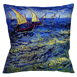 Подушка декоративная Корабли Impressionism in Art варинант исполнения - 1 | Loft Concept в Липецке