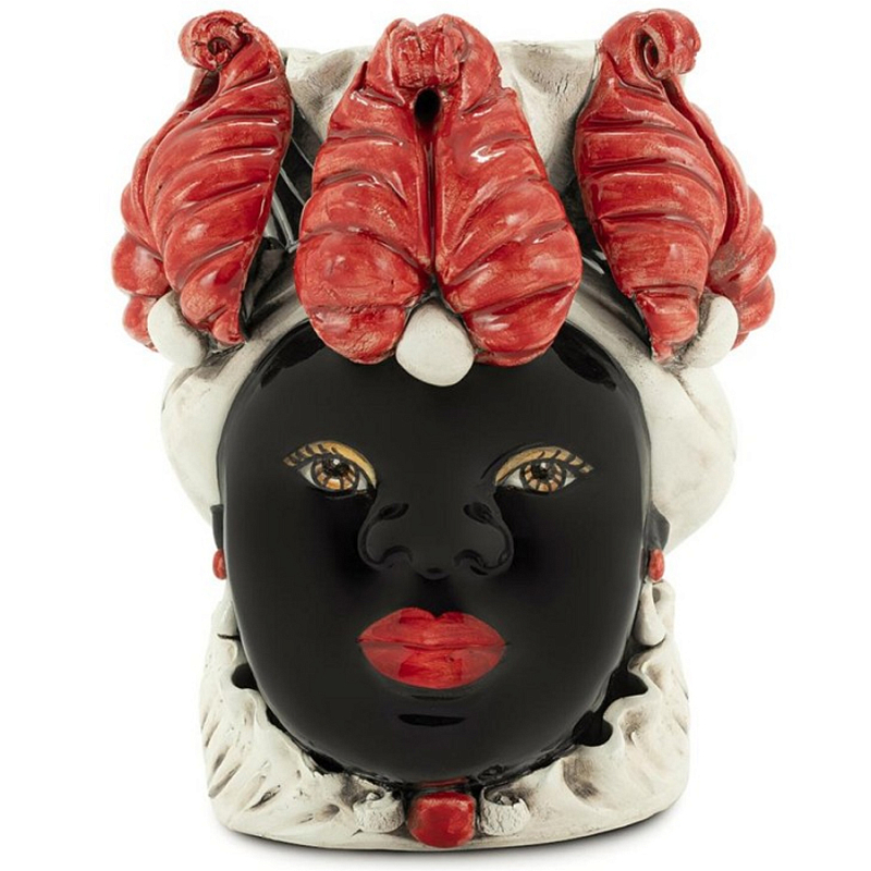 Ваза Vase Moro Lady Small New Черный Красный Бежевый в Липецке | Loft Concept 