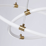 Люстра подвесная с двумя пересекающимися белыми светодиоидными кольцами Luke Lampco Tracer Lamp варинант исполнения - 4 | Loft Concept в Липецке