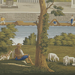 Обои ручная роспись Monuments of Paris Roberts on scenic paper варинант исполнения - 1 | Loft Concept в Липецке