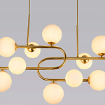 Люстра подвесная с белыми лампами в форме шара Flute варинант исполнения - 2 | Loft Concept в Липецке