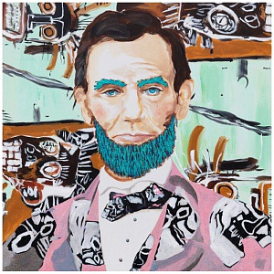 Картина Abe with Basquiat Jacket and Background