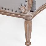 Кресло низкое с мягкой обивкой из велюра на 4-х деревянных ножках Emile Armchair grey варинант исполнения - 4 | Loft Concept в Липецке