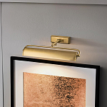 Светильник для картин цвета состаренная латунь с широким плафоном на прямоугольном основании Elstead Lighting варинант исполнения - 12 | Loft Concept в Липецке