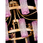 Люстра двухъярусная круглая с текстурными цилиндрическими плафонами Glimpse варинант исполнения - 4 | Loft Concept в Липецке