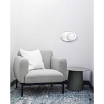 Бра овальной формы белого цвета с 2-мя лампами Lunar Pebbles варинант исполнения - 8 | Loft Concept в Липецке