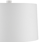 Настольная лампа с корпусом в форме вазы и белым абажуром Lots of Strokes варинант исполнения - 2 | Loft Concept в Липецке