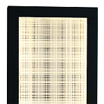 Светодиодное прямоугольное бра из металла черного цвета Lattice Lux варинант исполнения - 2 | Loft Concept в Липецке