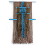 Дизайнерское Панно Макраме из хлопковых нитей Japan Wall Panel Blue варинант исполнения - 2 | Loft Concept в Липецке