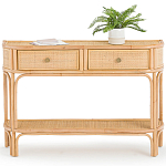 Консоль из плетеного ротанга с ящиками Armelle Rattan Console варинант исполнения - 1 | Loft Concept в Липецке