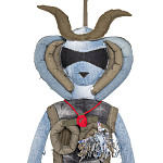 Кукла из джинсовой одежды и армейских палаток Rusalka Jeans&Tents варинант исполнения - 2 | Loft Concept в Липецке