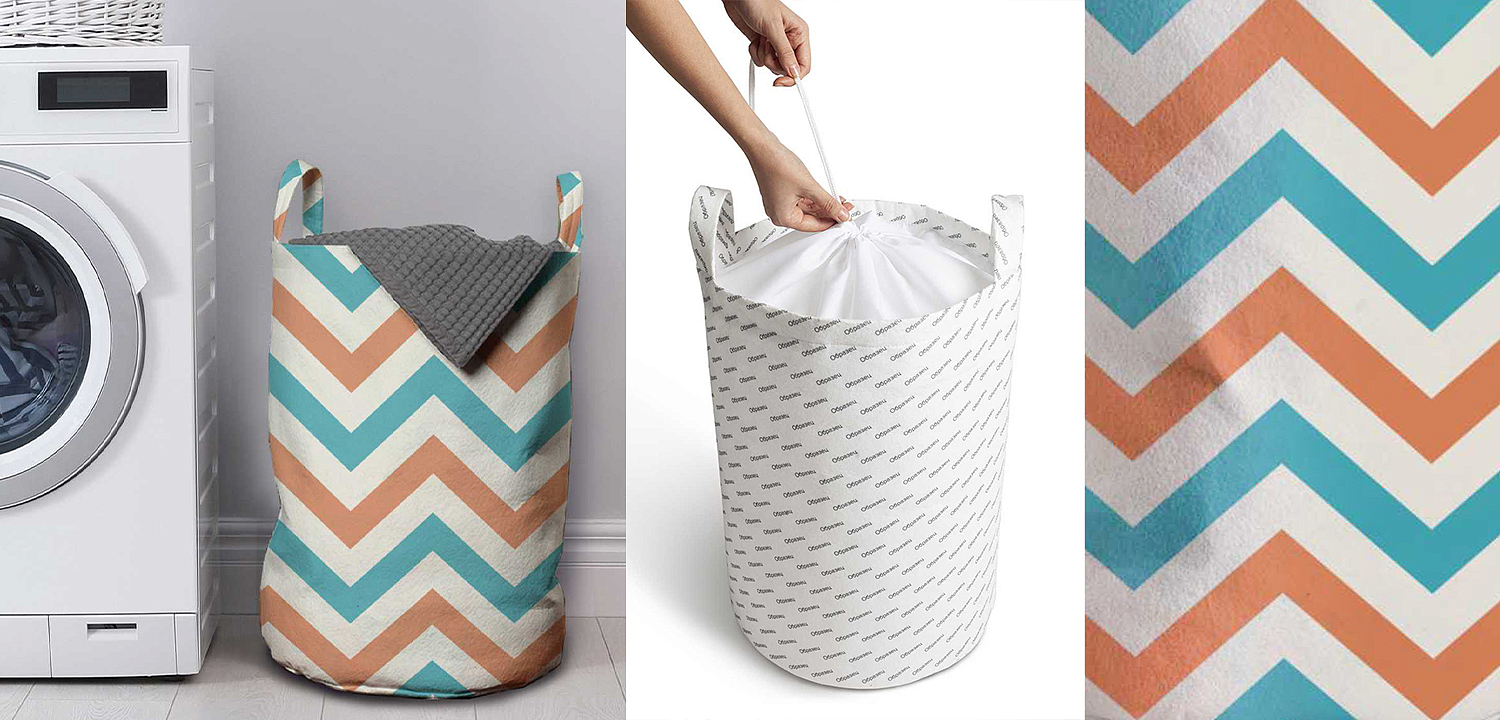 Корзина Turquoise Chevron Basket Корзина Turquoise Chevron Basket - Loft-Concept в Липецке