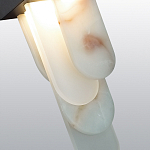 Подвесной светильник с белыми вертикальными элементами Alabaster Totem варинант исполнения - 5 | Loft Concept в Липецке