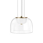 Подвесной светильник с куполообразным прозрачным стеклянным плафоном Grada Light варинант исполнения - 1 | Loft Concept в Липецке