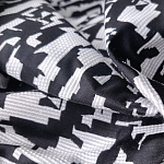 Мебельная ткань Жаккард черно-белый принт 145 см T2-126 варинант исполнения - 2 | Loft Concept в Липецке