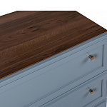 Комод серый из массива бука с 3-мя ящиками Wenge Light варинант исполнения - 2 | Loft Concept в Липецке