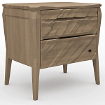 Тумба прикроватная из массива дуба с 2-мя ящиками Tasteful Furniture варинант исполнения - 1 | Loft Concept в Липецке