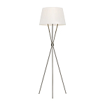 Торшер на трех тонких перекрещенных ножках с белым конусным абажуром из льна Feiss варинант исполнения - 5 | Loft Concept в Липецке