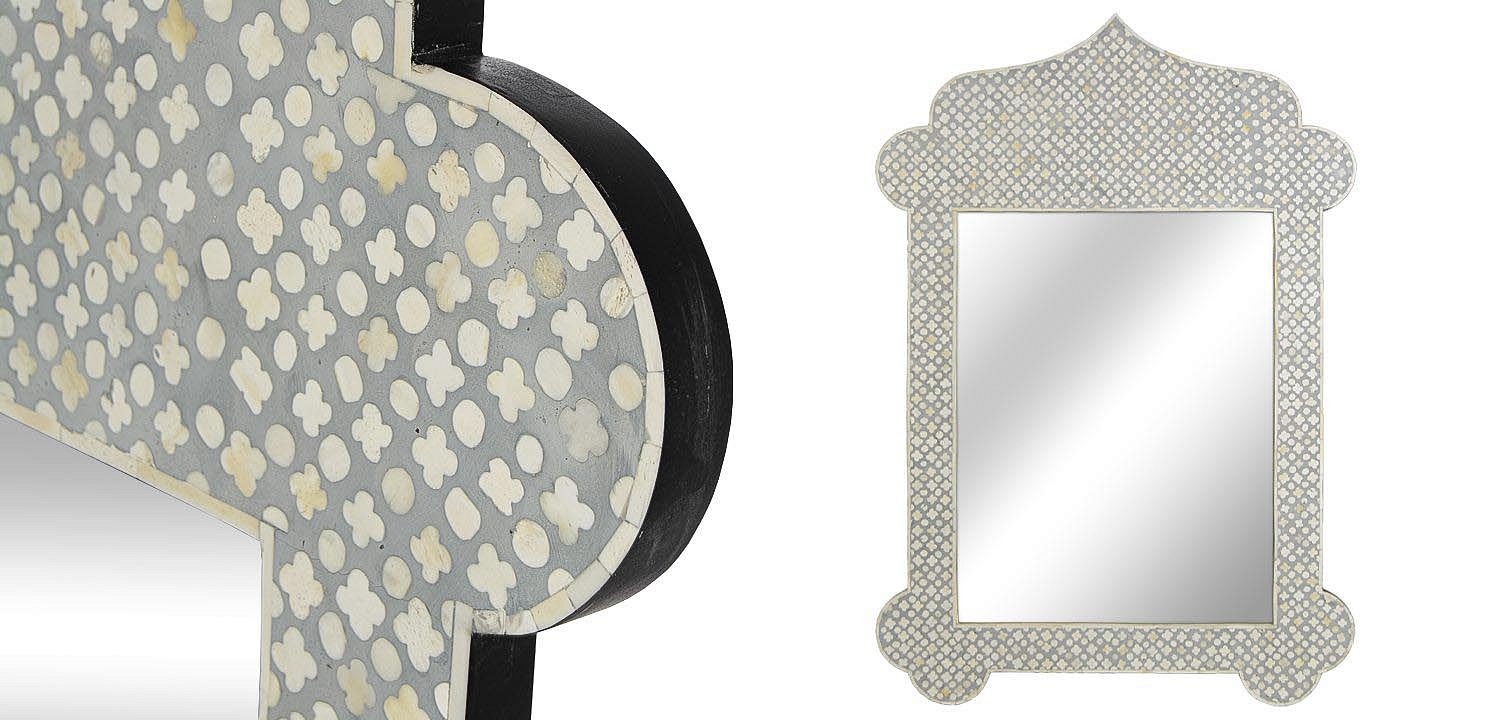 Зеркало Bone Inlay Dome Mirror Зеркало Bone Inlay Dome Mirror - Loft-Concept в Липецке