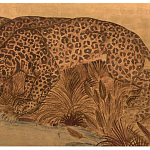 Картина с изображением Леопардов Leopards by stream варинант исполнения - 2 | Loft Concept в Липецке