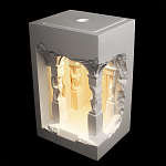 Встраиваемый в стену гипсовый светильник под покраску с колоннами и арками в античном стиле Antiquity Athena варинант исполнения - 3 | Loft Concept в Липецке