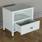 Прикроватная тумбочка с полкой Elsa Dreams White варинант исполнения - 2 | Loft Concept в Липецке