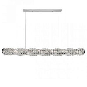 Хрустальная Люстра Long Transparent Cubes Серебро