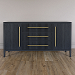 Буфет Primo с тремя ящиками и двумя фасадами Черный дуб варинант исполнения - 1 | Loft Concept в Липецке
