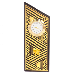 Часы подарочные настольные в виде погона Генерала из натурального камня Змеевик Gold Military Clock варинант исполнения - 7 | Loft Concept в Липецке