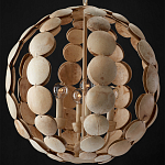 Люстра в форме шара с декором из круглых декоративных элементов Texture Discs варинант исполнения - 3 | Loft Concept в Липецке