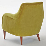 Кресло велюровое горчичного цвета Diaspro Mustard Armchair варинант исполнения - 3 | Loft Concept в Липецке