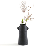 Ваза Serené Ceramic Vase Черная варинант исполнения - 3 | Loft Concept в Липецке