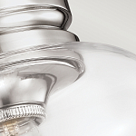 Потолочный светильник с прозрачным стеклянным плафоном в форме широкого колокола Feiss варинант исполнения - 2 | Loft Concept в Липецке