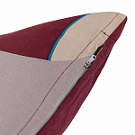 Подушка декоративная хлопковая с абстрактным принтом Elysian Flow Terra варинант исполнения - 4 | Loft Concept в Липецке