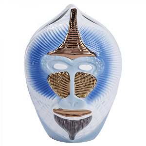 Ваза Primates Mandrillus blue 