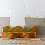 Дизайнерский модульный диван волнистой формы с цветным принтом Poltronova Superonda Sofa варинант исполнения - 29 | Loft Concept в Липецке