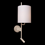 Бра с цилиндрическим тканевым абажуром и регулируемым спотом Pure Cylinder варинант исполнения - 1 | Loft Concept в Липецке