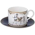 Чайный сервиз из фарфора с изображением лошадей на 6 персон 14 предметов Porcelain Horse Set варинант исполнения - 2 | Loft Concept в Липецке
