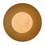 Бра круглое с плафоном из натурального камня на латунном основании Cryptocrystalline Stone варинант исполнения - 2 | Loft Concept в Липецке