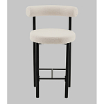 Стул полубарный Floreo букле молочный варинант исполнения - 4 | Loft Concept в Липецке