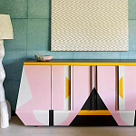 Дизайнерский комод с геометрическим рисунком Arredi варинант исполнения - 3 | Loft Concept в Липецке