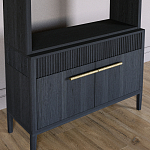 Стеллаж Primo с ящиками Черный дуб  варинант исполнения - 3 | Loft Concept в Липецке