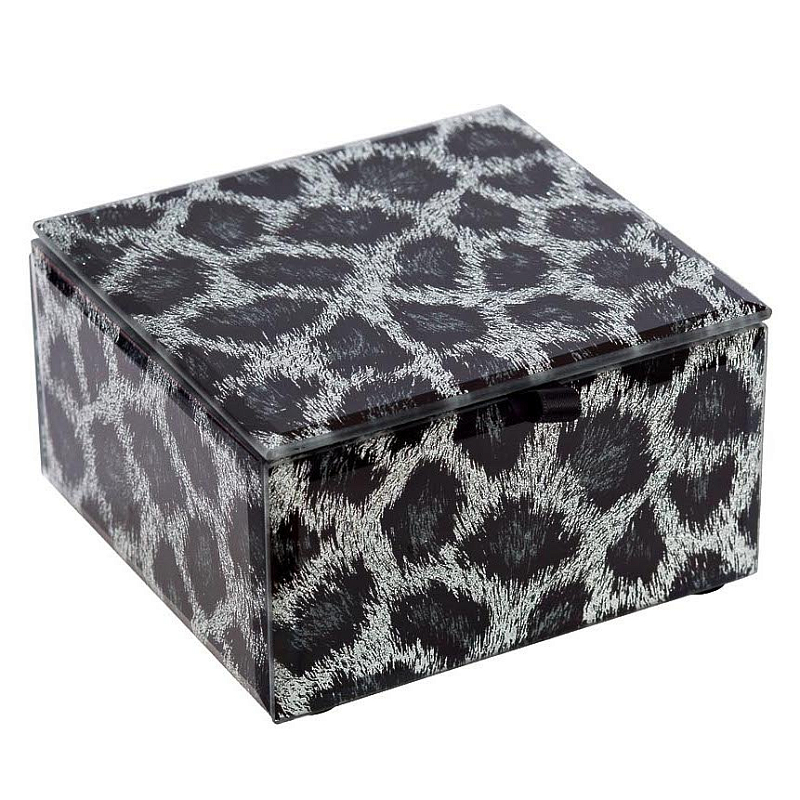 Шкатулка Snow Leopard Cube Серый в Липецке | Loft Concept 