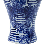 Ваза из фарфора сине-белого цвета Blue & White Ornament  варинант исполнения - 3 | Loft Concept в Липецке